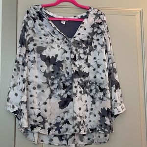 Sheer Floral Blouse